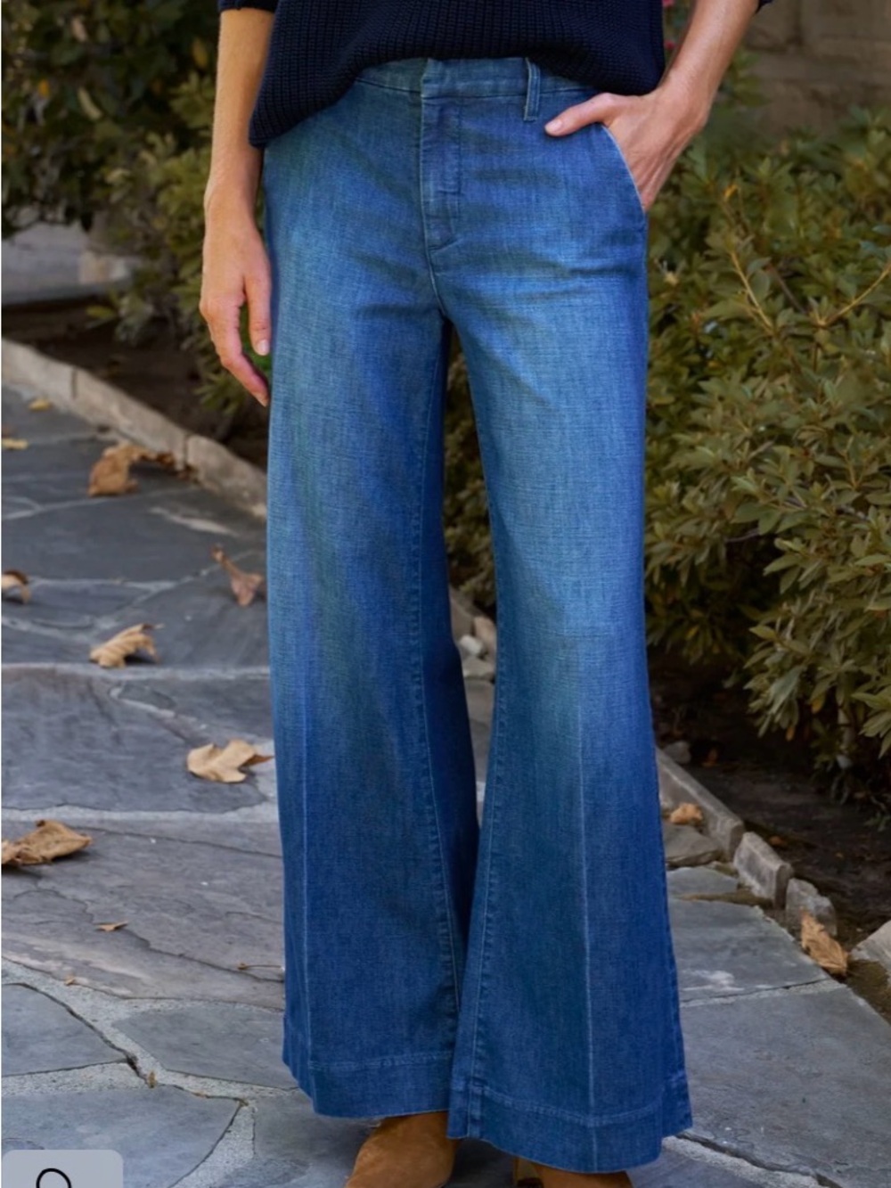 Banana Republic Trouser Jeans in Classic Blue